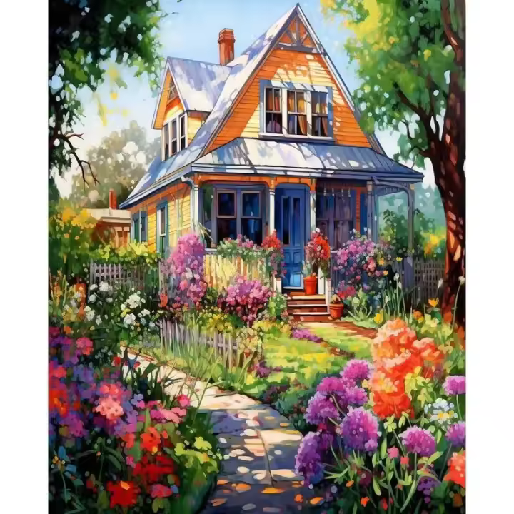 Ruopoty-pintura por números, pintura acrílica de paisaje hermoso, imagen con números sobre lienzo, decoración del hogar para - 1