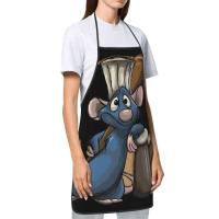 Unisex Ratatouille Remy con cuchara delantal adultos mujeres hombres Chef Tablier cocina para cocinar película animada pintura - details 22