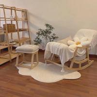 Alfombra de estilo escandinavo para habitación de niños, alfombrilla de felpa con diseño de nube blanca, 60x90cm, 1 unidad - details 4