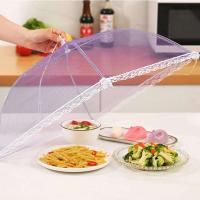 1 unidad de cubierta para alimentos, mosquitera plegable, paraguas, protección para picnic, cubierta para platos, accesorios de cocina - details 0