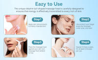 Masajeador Facial portátil 7 en 1 para el cuidado de la cara, el cuello y los hombros, con vibración y calentamiento - details 4