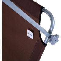 Tumbona Plegable para Jardín Exterior Reclinable, Desmontable, Ángulo Regulable, Respaldar Ajustable en 4 Niveles para Terraza, Piscina, Patio Marrón 187x58x36 cm - details 7