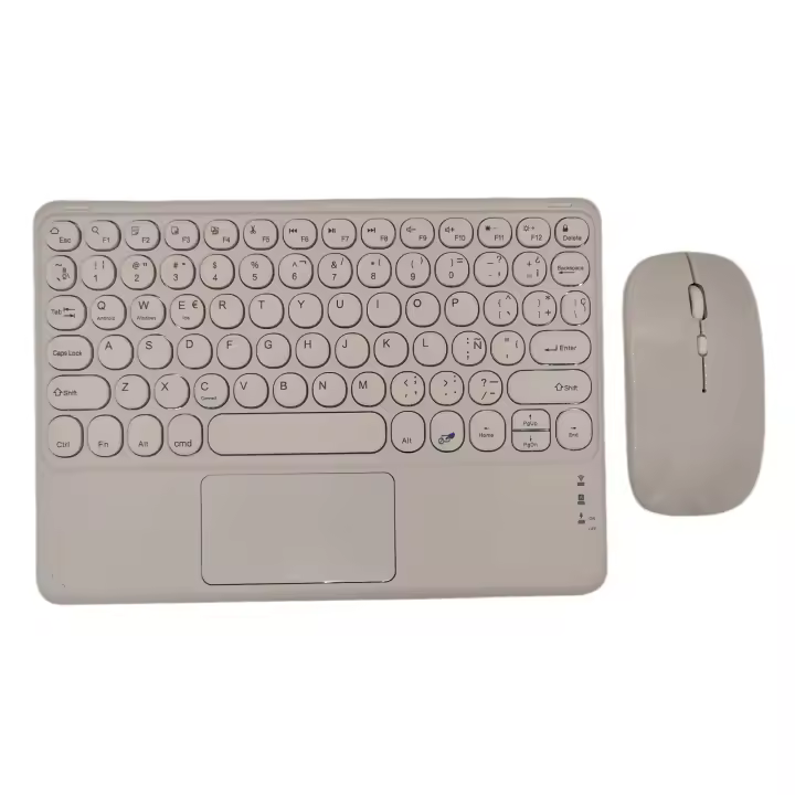 Teclado y Ratón inalámbrico para iPad, Conjunto Combinado with Bluetooth, Español, para Android, IOS, Windows y Tablet, 9. ª Generación - 1