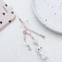 Flocado flocado gato teléfono cordón Anti pérdida llavero 3D gatito teléfono móvil cadena dibujos animados Y2K gato teléfono celular encanto - details 5