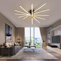 Luces Led de araña para sala de estar, candelabro moderno para dormitorio, hogar inteligente, Bluetooth, Compatible con Alexa, 90-260V - details 6