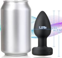 Tapón Anal Vibratorio de Silicona con Base Luminosa, Control Remoto Inalámbrico, Tapón Anal Recargable, Masajeador Anal, Estimulación del Ano del Punto G para Juegos de Cama de Placer para Hombre y Mujer - details 5