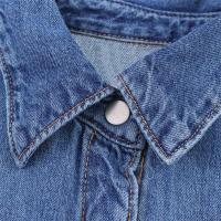 2025 Manga Corta con Solapa, Nuevo Verano, Casual y Versátil Denim para Mujeres - details 4
