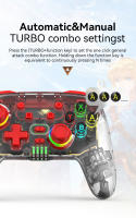 BLUEKAKA Gamepad Inalámbrico Bluetooth Controlador para Nintendo Switch Función de Despierta - details 8