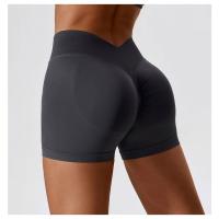 Pantalones cortos de yoga de cintura alta sin costuras, pantalones deportivos para apretar la cintura y levantar la cadera, usados ​​como pantalones cortos para correr - details 19