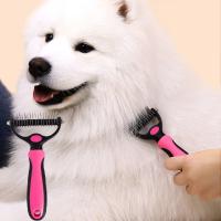 1 cepillo para el cuidado de mascotas, peine rastrillo de doble cara para desmontar y desmastar, para perros y gatos - details 6