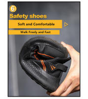 Zapatillas de trabajo transpirables con punta de hierro para hombre, zapatos de seguridad antideslizantes, antigolpes, ligeros, Verano - details 19