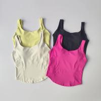 Sujetador deportivo de alta resistencia para mujer Camiseta sin mangas desnuda de yoga de alta elasticidad para uso externo - details 1