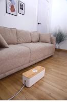 Caja de Almacenamiento de Cables de Madera Organizador de Enchufes Cargadores a Prueba de Polvo - details 4