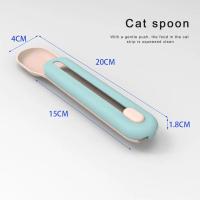 Cuchara de alimentación para mascotas, dispensador de comida líquida, exprimidor de tiras para gatos, cachorros, gatitos, aperit - details 7