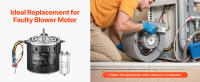 Motor de ventilador de horno SucceBuy, 220 V, rotación CCW, incluye condensador CBB60 - details 4