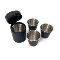 Juego de Tazas de Picnic de Cuero PU 4 unids Ideal para Acampar al Aire Libre - details 6