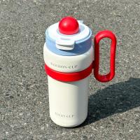 Taza térmica de doble bebida de 900ml, taza con pajita de gran capacidad de acero inoxidable, cómoda Taza Termo portátil que mantiene el frío y el calor - details 13