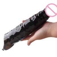 Leten-extensión de manga grande, condón de silicona reutilizable, extensor de pene, juguetes sexuales para hombres, retardante, agrandamiento de pene, adultos 18 - details 13