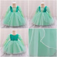 Vestido de princesa Cosplay de jazmín Bella Durmiente de melocotón de Alicia para niñas, disfraz de regalo de cumpleaños, vestido de fiesta de Halloween para niños - details 15