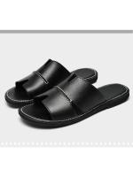 Zapatillas de Verano 2025 para Hombre Estilo Nuevo, Chanclas de Cuero Genuino, Sandalias de Playa Casuales - details 0