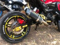 Motorcycle exhaust pipe Vent Pipe Exhaust Muffler Pipe Removable Silencer Power pipe Universal For z800 er6n z650 Ninja 300 er6n - details 11