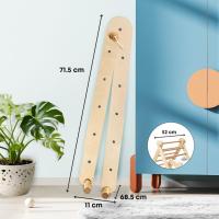 Escalera Montessori Triangular Juguete Multifuncional 3 en 1 Ajustable Madera de Haya y Pino - details 4