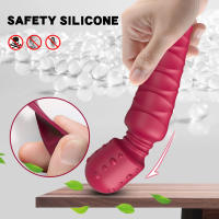 Vibrador de Dildos Telescópico de Silicona Tamaño Grande Tres Motores Masajeador de Couple - details 4