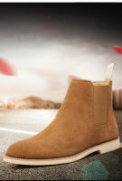 Chelsea botas de cuero genuino otoño e invierno botas de los hombres británicos - details 2