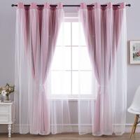 Cortinas de dormitorio opacas aislantes de doble capa con gafas de protección UV, 1 pieza - details 17