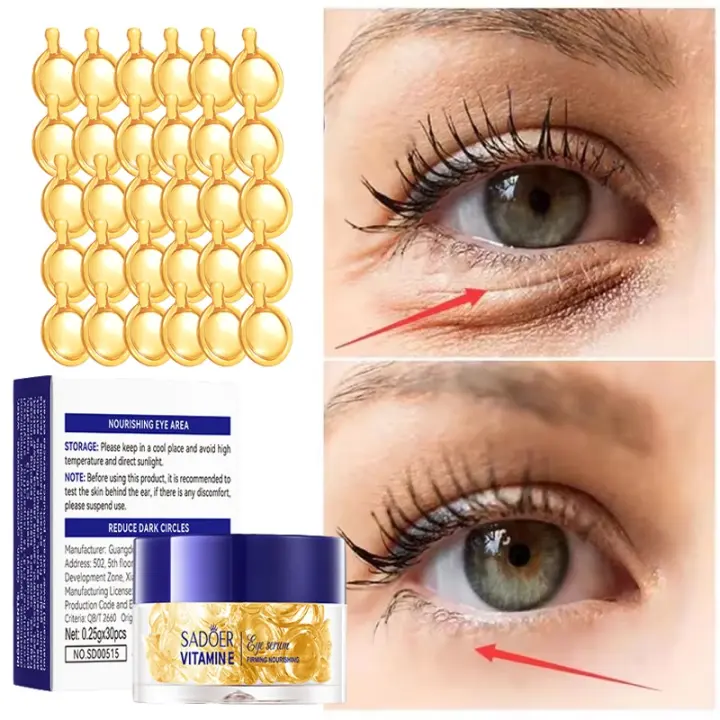 Cápsulas de Ácido Hialurónico 30pcs Reafirmante, Levantador, Desvanecedor de Líneas Finas, Adiós a las Ojeras Cuidado de la Piel de la Belleza - 1