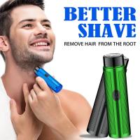 Mini Afeitadora eléctrica para hombres, maquinilla de afeitar automática, recortadora de coche, recargable, portátil, cuchillo de barba, máquina de afeitar de viaje - details 1