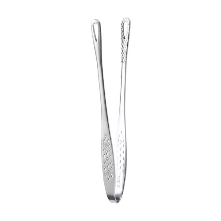 Pinza para barbacoa coreana de acero inoxidable 304, parrilla para barbacoa, cocina, salteado antideslizante grueso con pinzas para carne y comida - 1
