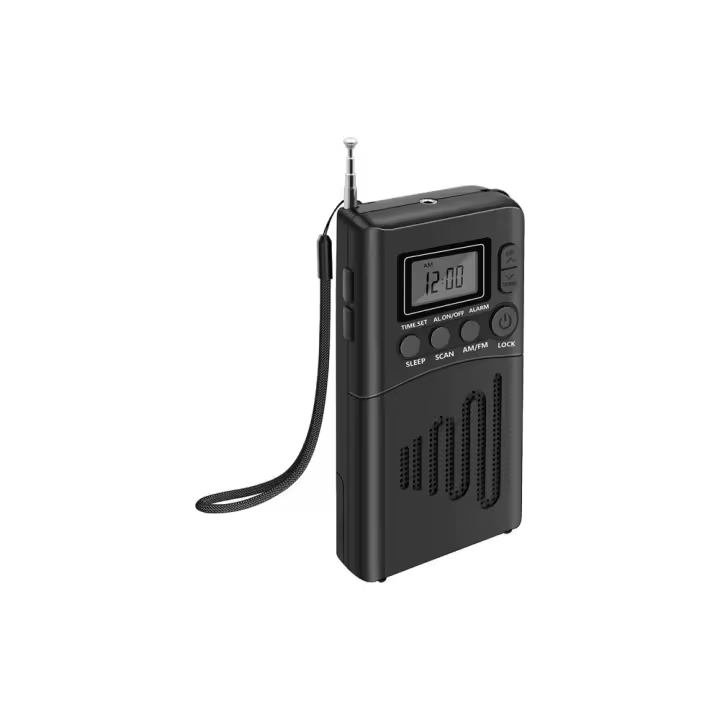 Radio portátil, Mini Transistor FM/AM con excelente recepción y alta calidad de sonido, Radio operada por batería con conexión temporizada/auriculares - 1