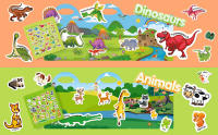 Libro de Pegatinas Recargables NeWYeS Juguete Educativo para Niños de 3 a 4 Años - details 1