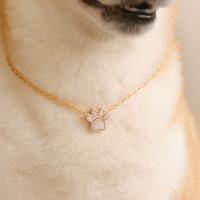 Collar de urna con huella de pata de mascota de acero inoxidable, joyería conmemorativa de cenizas de mascota impermeable, Mini collar de cremación de cenizas a prueba de polvo - details 2