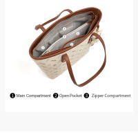 FOXER-Bolso de mano de cuero sintético para mujer, bolsa de hombro de gran capacidad, a la moda, para oficina - details 8