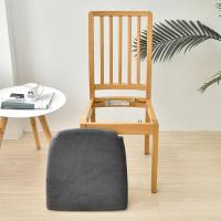 Coolazy-Fundas de Asiento de Comedor, Funda de Cojín de Asiento de Silla Elástica para Comedor Extraíble - details 7