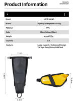 WEST BIKING-bolsa para SILLÍN de bicicleta, resistente al agua, a prueba de golpes, herramientas de ciclismo - details 1