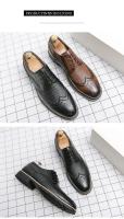 Zapatos Oxford hechos a mano para hombre Zapatos de vestir de cuero gris para hombre Zapatos formales de negocios clásicos para hombres - details 3