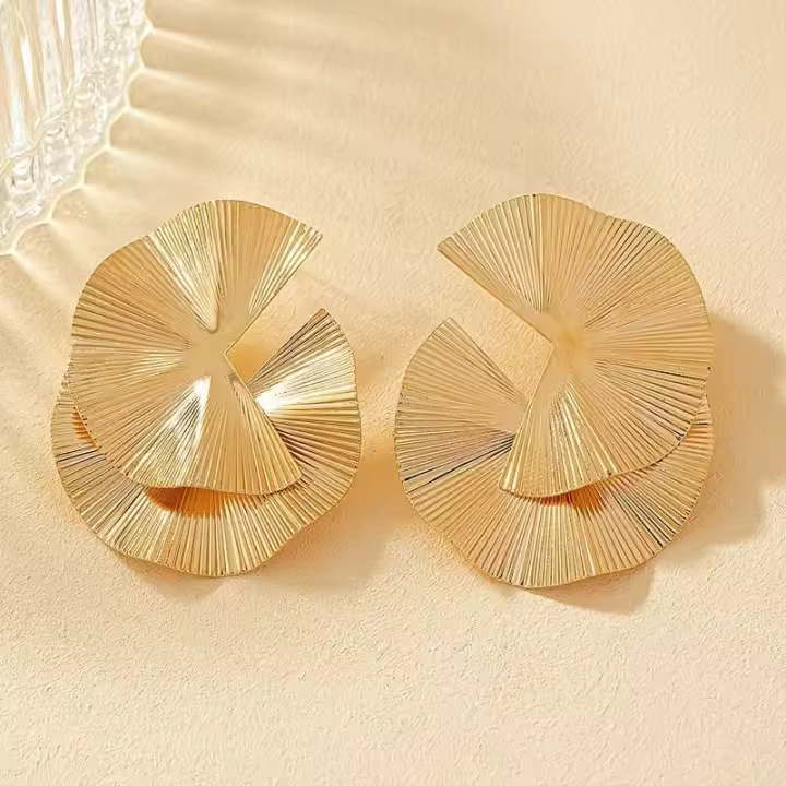 Pendientes de mujer tejidos irregularmente, accesorios multifuncionales exagerados, joyería de noche de moda - 1
