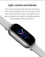 Reloj Inteligente L21 Sensibilidad de Ritmo Cardíaco, Pantalla Táctil COB, Alertas de Mensajes Sociales, Múltiples Idiomas Accesorio Wearable Android Wear - details 1