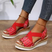 Sandalias de tacón de cuña de verano para mujer - details 7