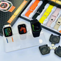 Reloj inteligente deportivo S9 Ultra 2, con correa de 7 piezas, Bluetooth, llamadas, detección de frecuencia cardíaca, pantalla HD 1,99 - details 0