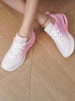 Zapatillas de correr transpirables con cordones para mujer, zapatillas atléticas con cojín de aire, zapatos de entrenamiento deportivos ligeros de malla para exteriores - details 10