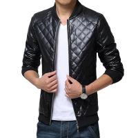 Chaqueta de Cuero Vintage para Hombres Ajuste Delgado, Moda Ligera, Estilo Motero, Moda de Moda - details 0