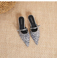 Zapatos planos de lentejuelas plateadas con punta puntiaguda Xiaoxiangfeng - details 24