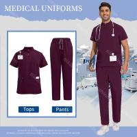 ropa médica para hombre, uniforme de hospital, traje exfoliante, ropa de trabajo quirúrgica, accesorios de enfermera, traje de trabajo para el cuidado de mascotas - details 18