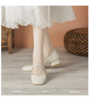 Zapatos Mary Jane con punta cuadrada y pequeña fragancia y tacón grueso - details 1