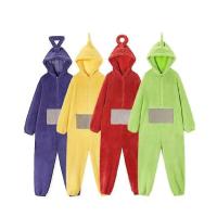 Teletubbies-Pijama de una pieza para hombre y mujer, ropa de casa de lana de Coral engrosada - details 1