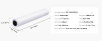 SucceBuy Papel de formato ancho, papel para plotter de 24 pulgadas x 150 pies, 4 rollos de papel CAD Bond con núcleo de 2 pulgadas, rollos de papel Bond de 20 LB, ideal para dibujos CAD, planos de ingeniería, mapas GIS y diseños arquitectónicos - details 6
